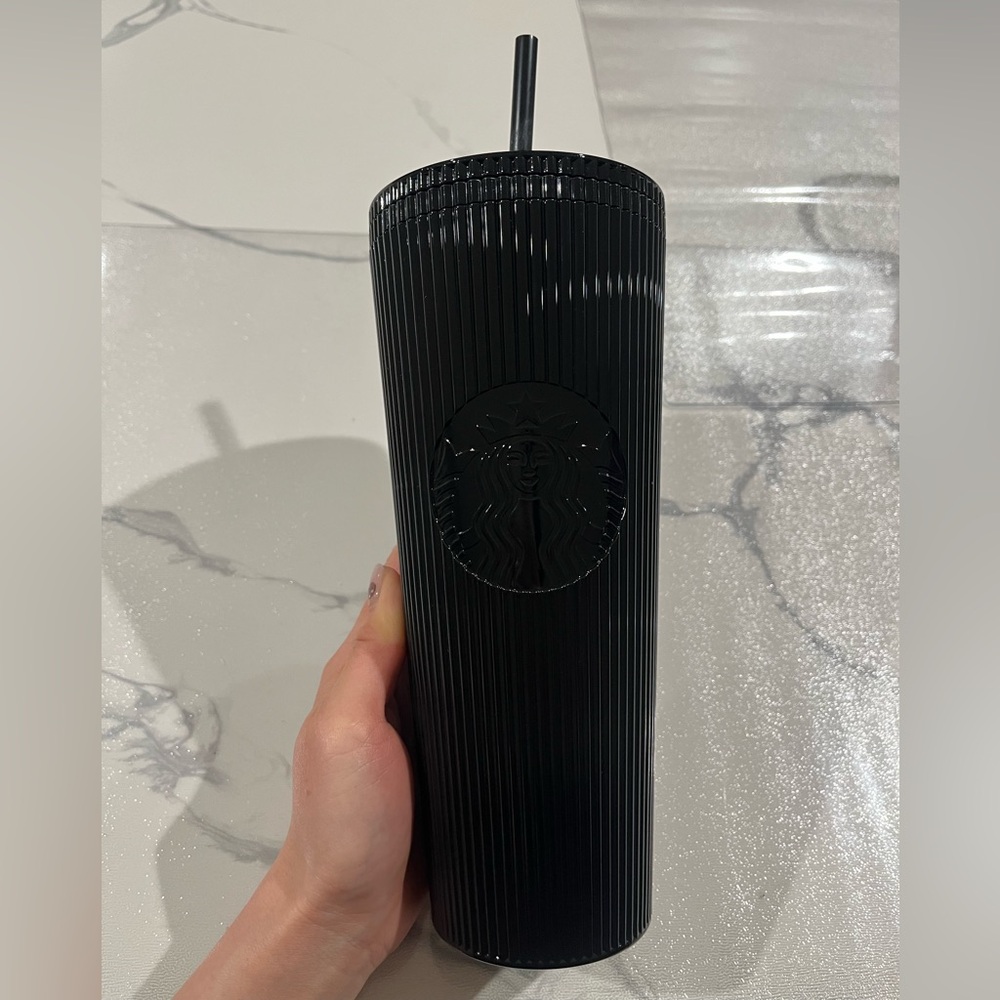Starbucks Black Tumbler with Straw